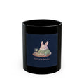 Bunny Black Mug 11oz – Soft Life Scholar