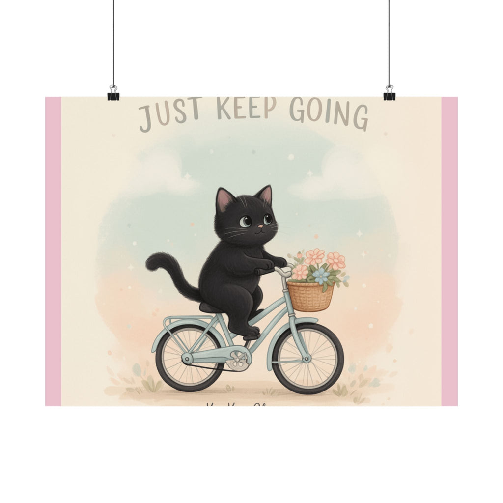"Design" Black Cat Poster | College Girl Gift | Fashion | KayKay Classics