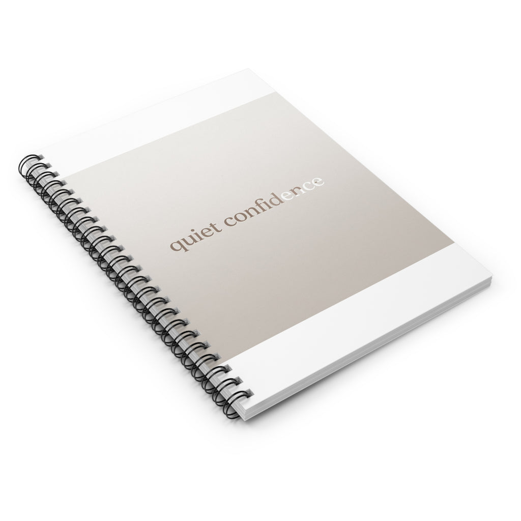 quiet confidence Spiral Notebook