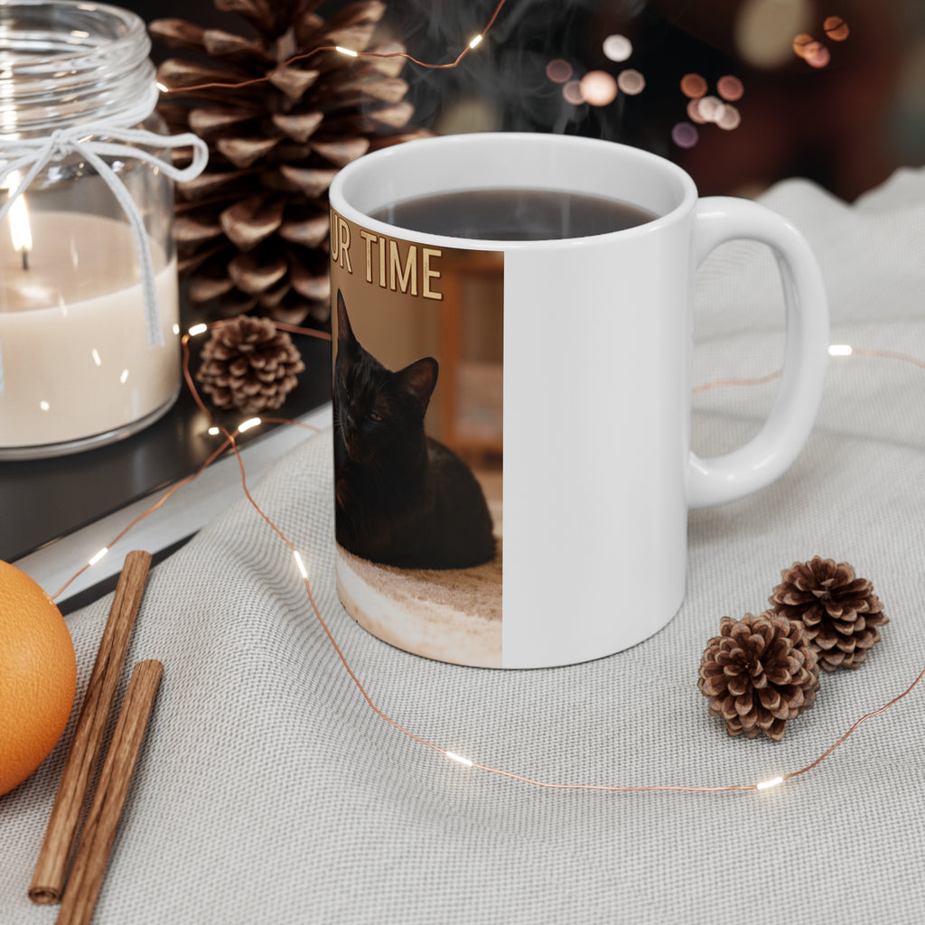TAKE YOUR TIME Cat Mug 11oz