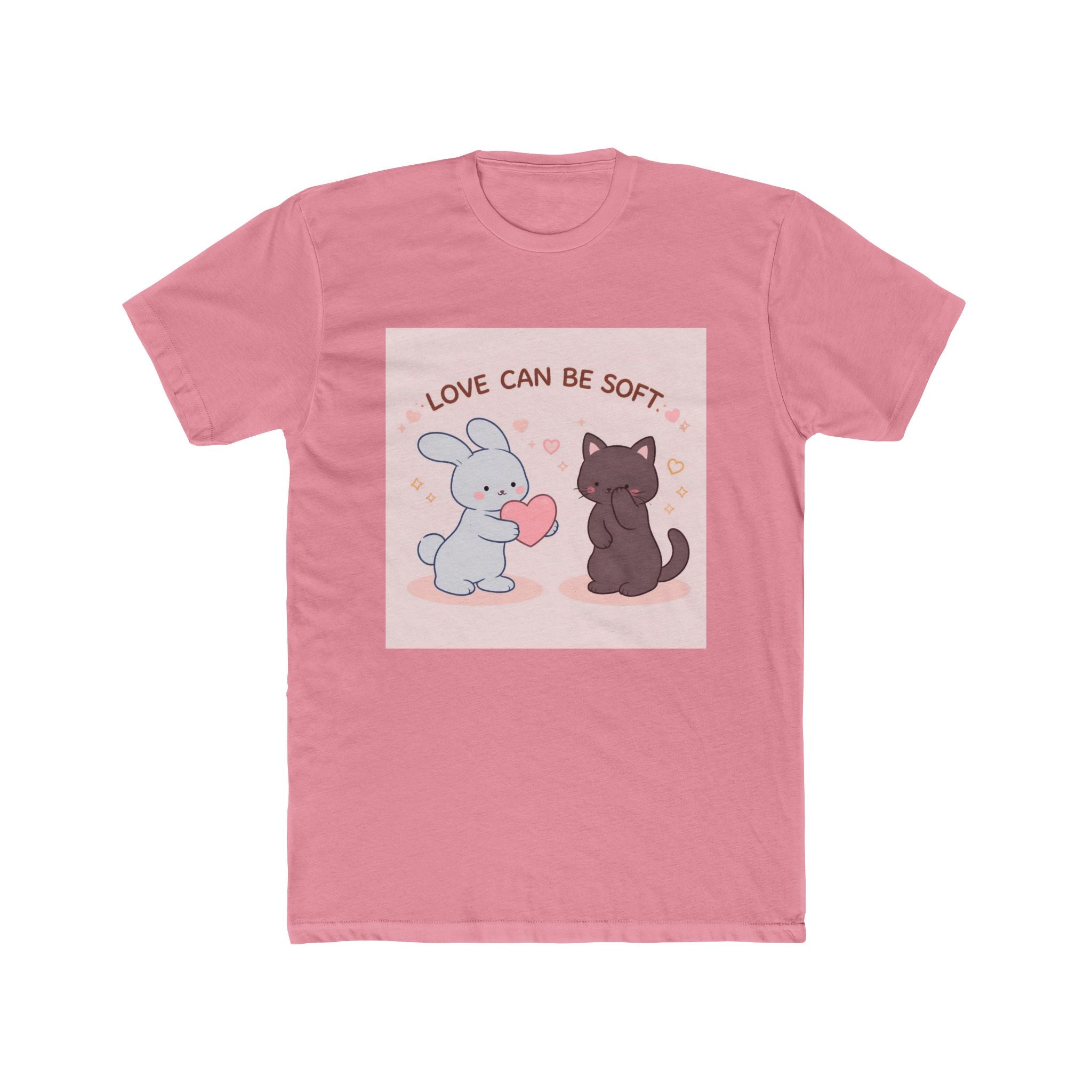 "LOVE CAN BE SOFT" Black Cat Unisex Tee | College Girl Gift | Fashion | KayKay Classics