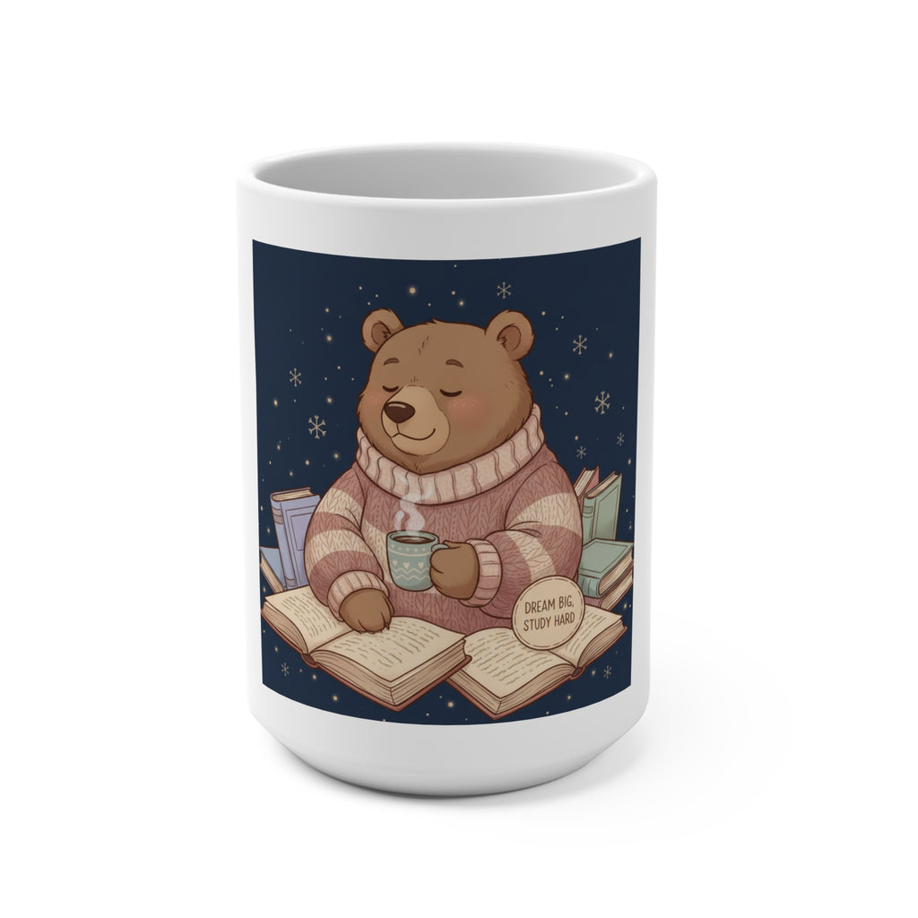 Bear Mug 15oz – Dream Big Study Hard