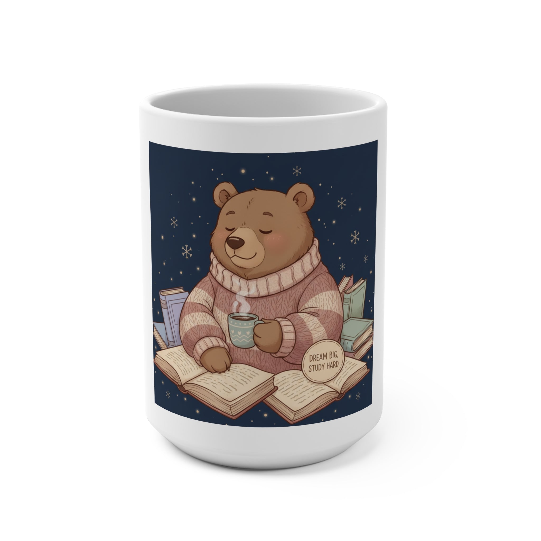 Bear Mug 15oz – Dream Big Study Hard