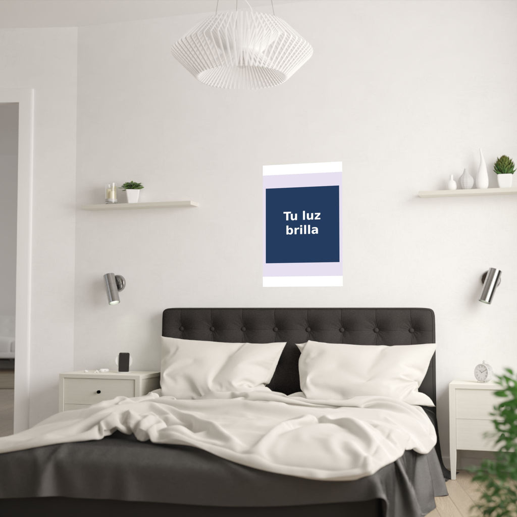 "Tu luz brilla" Black Cat Poster | Trendy Gift for Her | Lifestyle | KayKay Classics