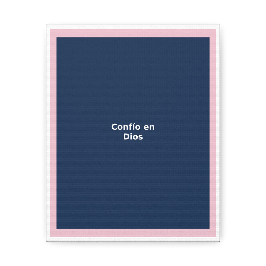"Confío en Dios" Black Cat Canvas | College Girl Gift | Fashion | KayKay Classics