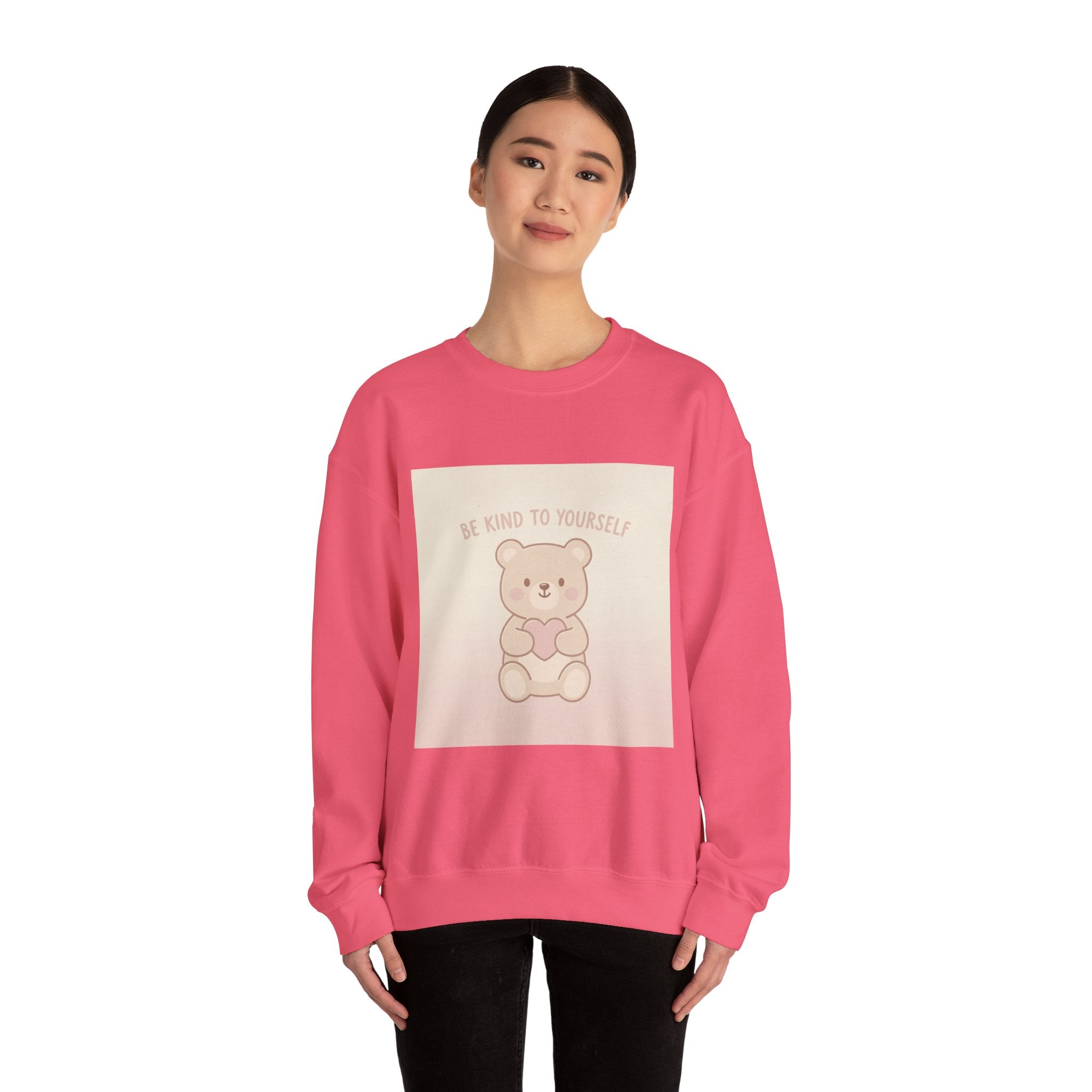 "BE KIND TO YOURSELF" Black Cat Crewneck | College Girl Gift | Fashion | KayKay Classics