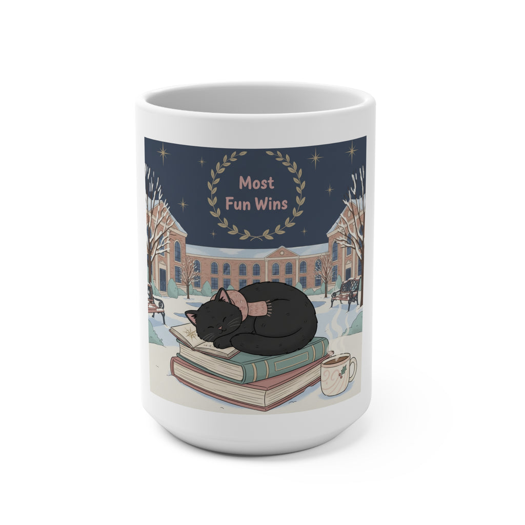 Black Cat Mug 15oz – Most Fun Wins