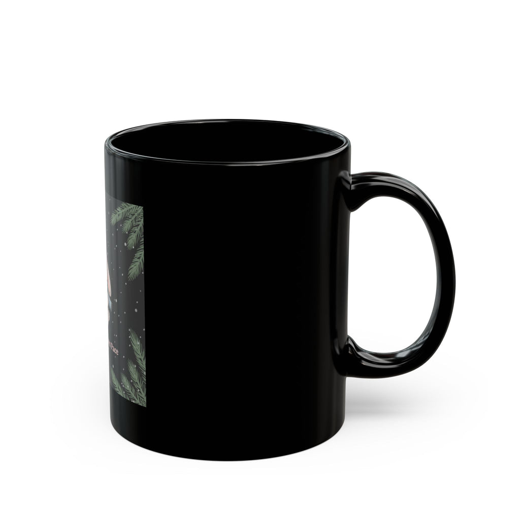 Bunny Black Mug 11oz – Bloom at Your Own Pace