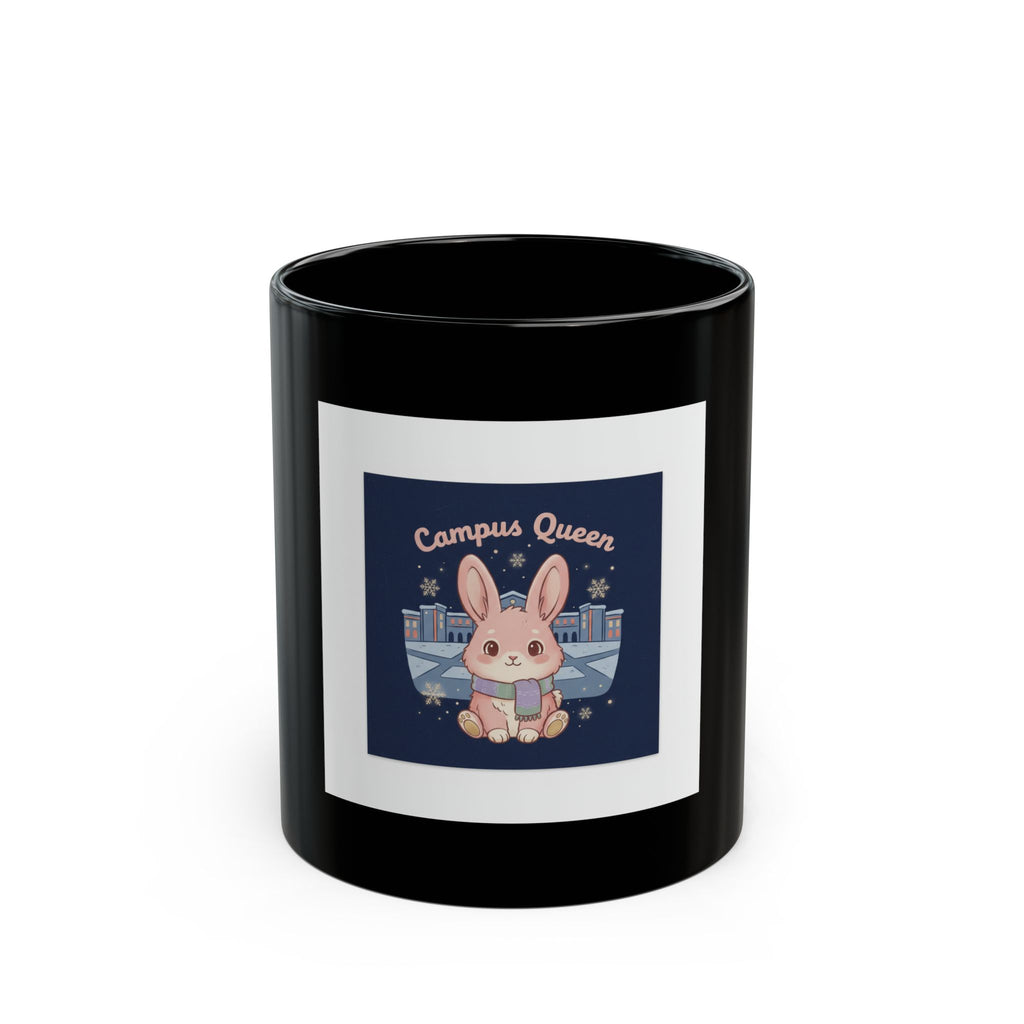 Bunny Black Mug 11oz – Campus Queen