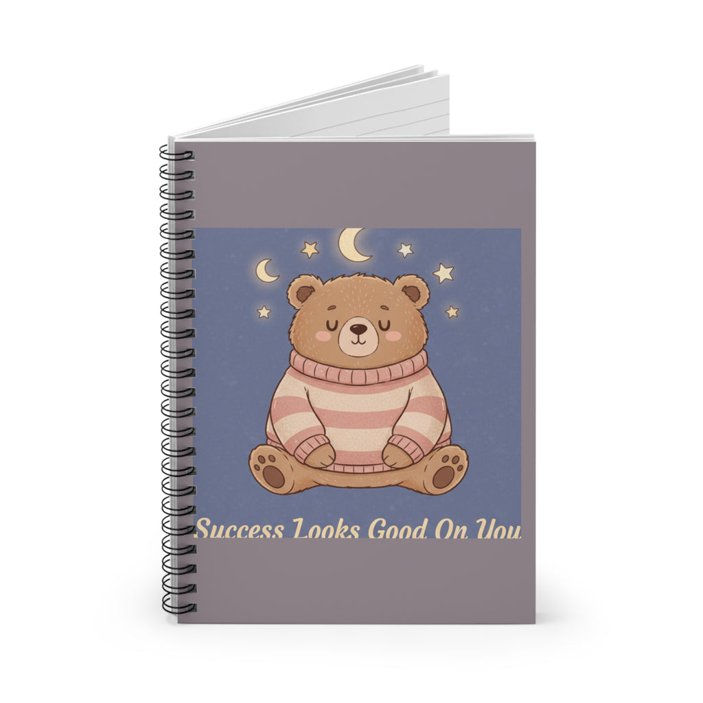 Bear Spiral Notebook – Success Looks Good on You
