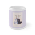 "YOU'RE NEVER TOO MUCH" Black Cat Mug | Trendy Gift for Her | Drinkware | KayKay Classics
