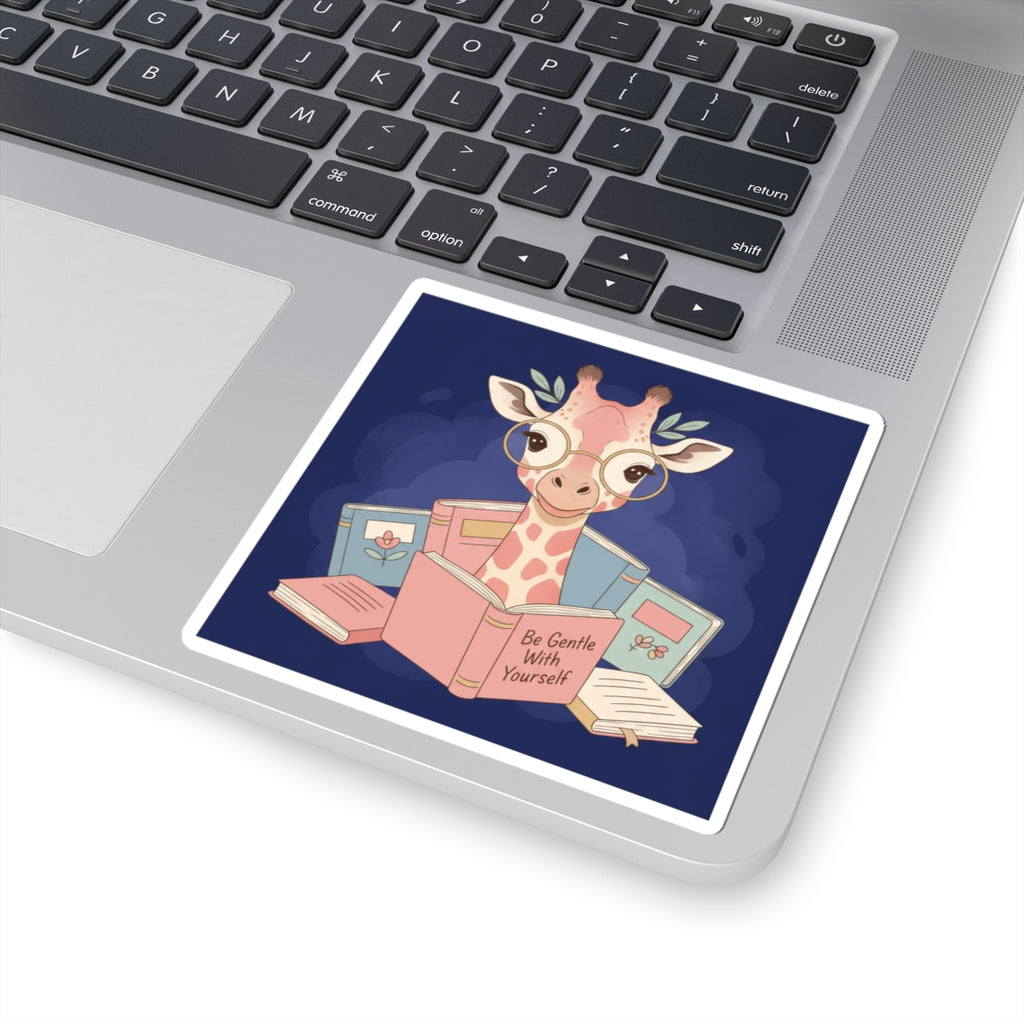 Giraffe Kiss-Cut Sticker – Be Gentle With Yourself