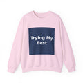 "Trying My Best" Black Cat Crewneck | College Girl Gift | Fashion | KayKay Classics