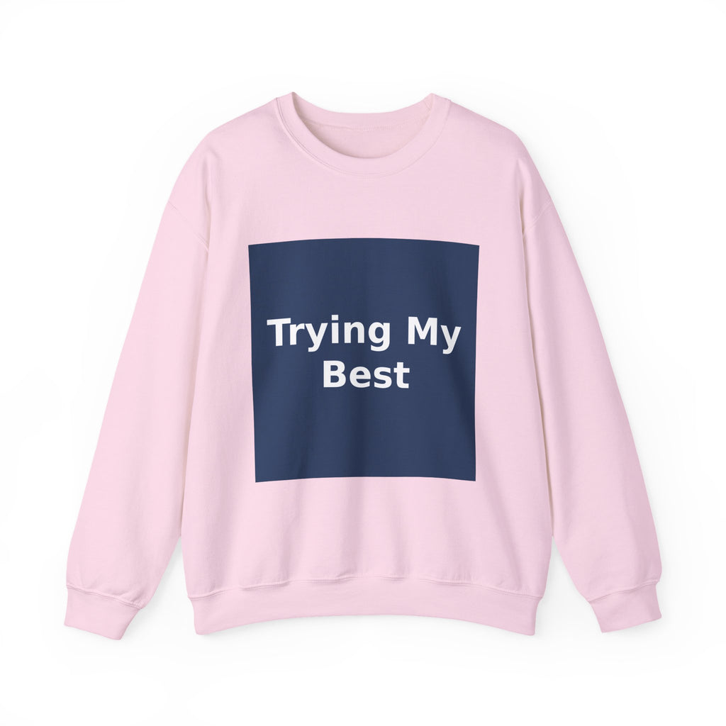 "Trying My Best" Black Cat Crewneck | College Girl Gift | Fashion | KayKay Classics
