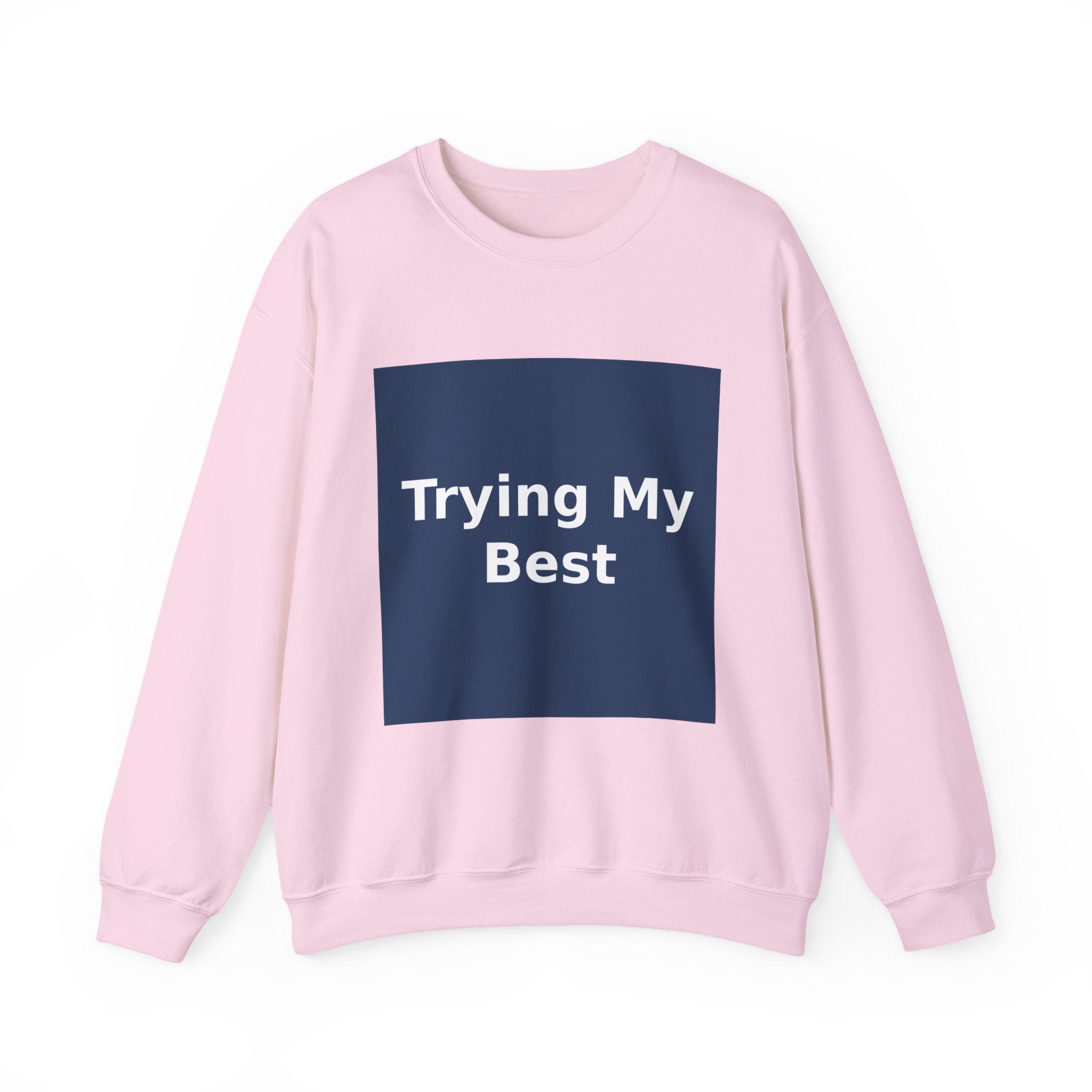 "Trying My Best" Black Cat Crewneck | College Girl Gift | Fashion | KayKay Classics
