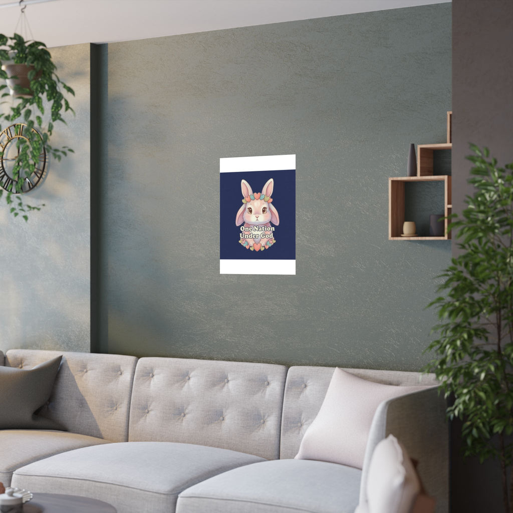 Bunny Poster – One Nation Under God