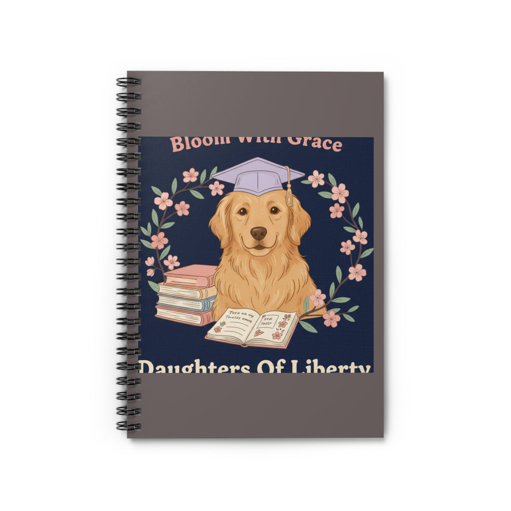 Golden Retriever Spiral Notebook – Bloom With Grace