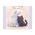 "YOU'RE NEVER TOO MUCH" Black Cat Canvas | College Girl Gift | Fashion | KayKay Classics