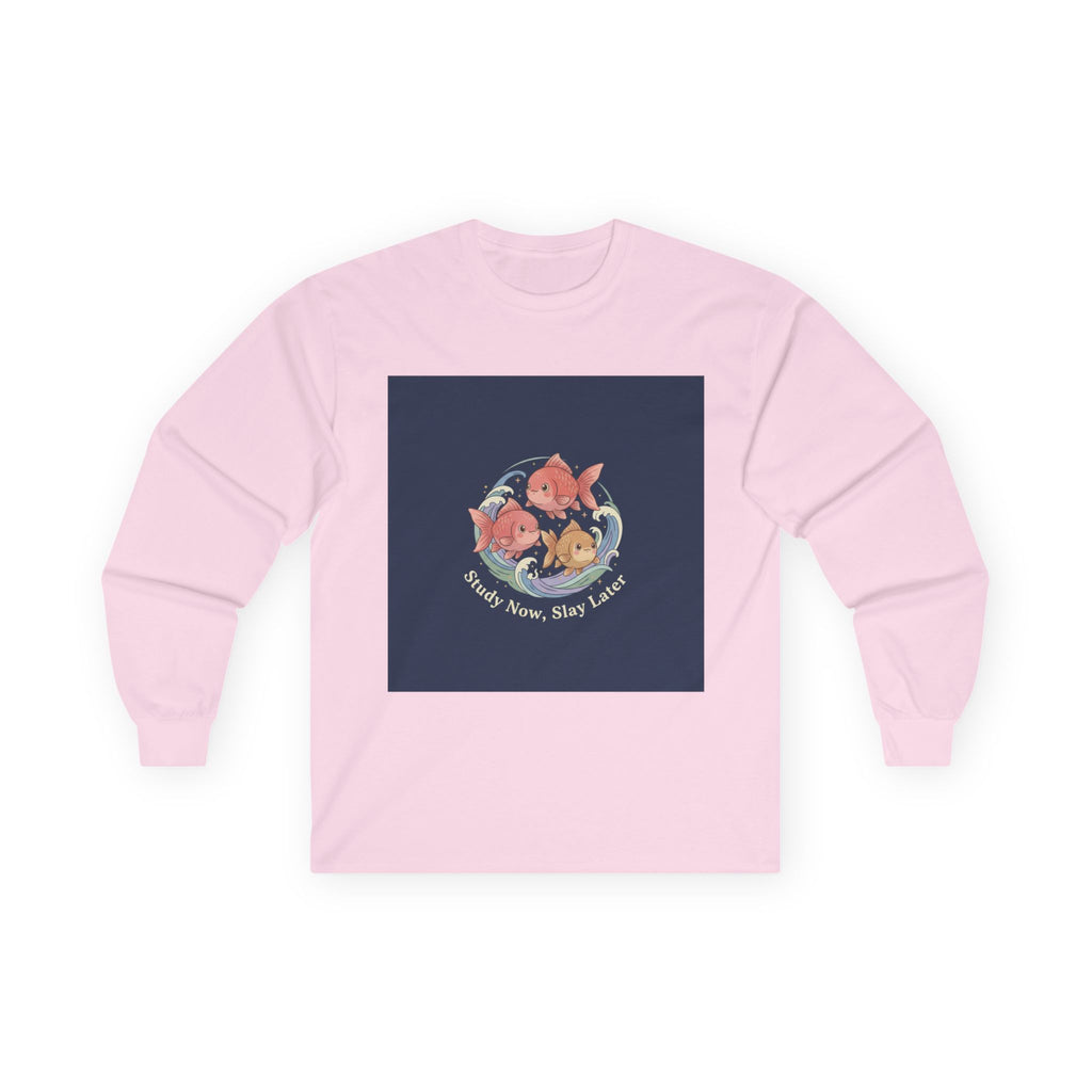 Fish Long Sleeve Tee – Study Now, Slay Later