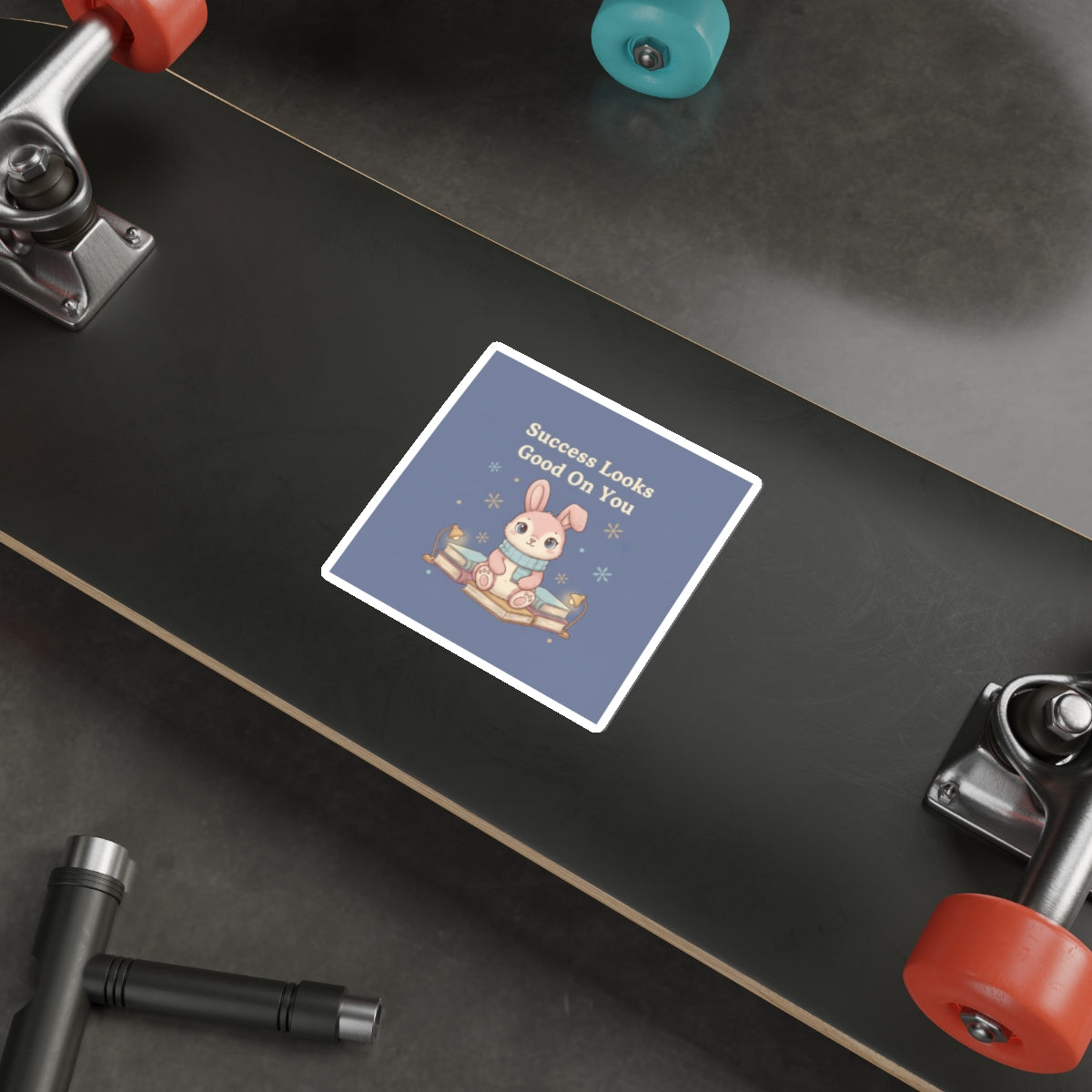 Rabbit Die-Cut Sticker – Success Looks Good on You