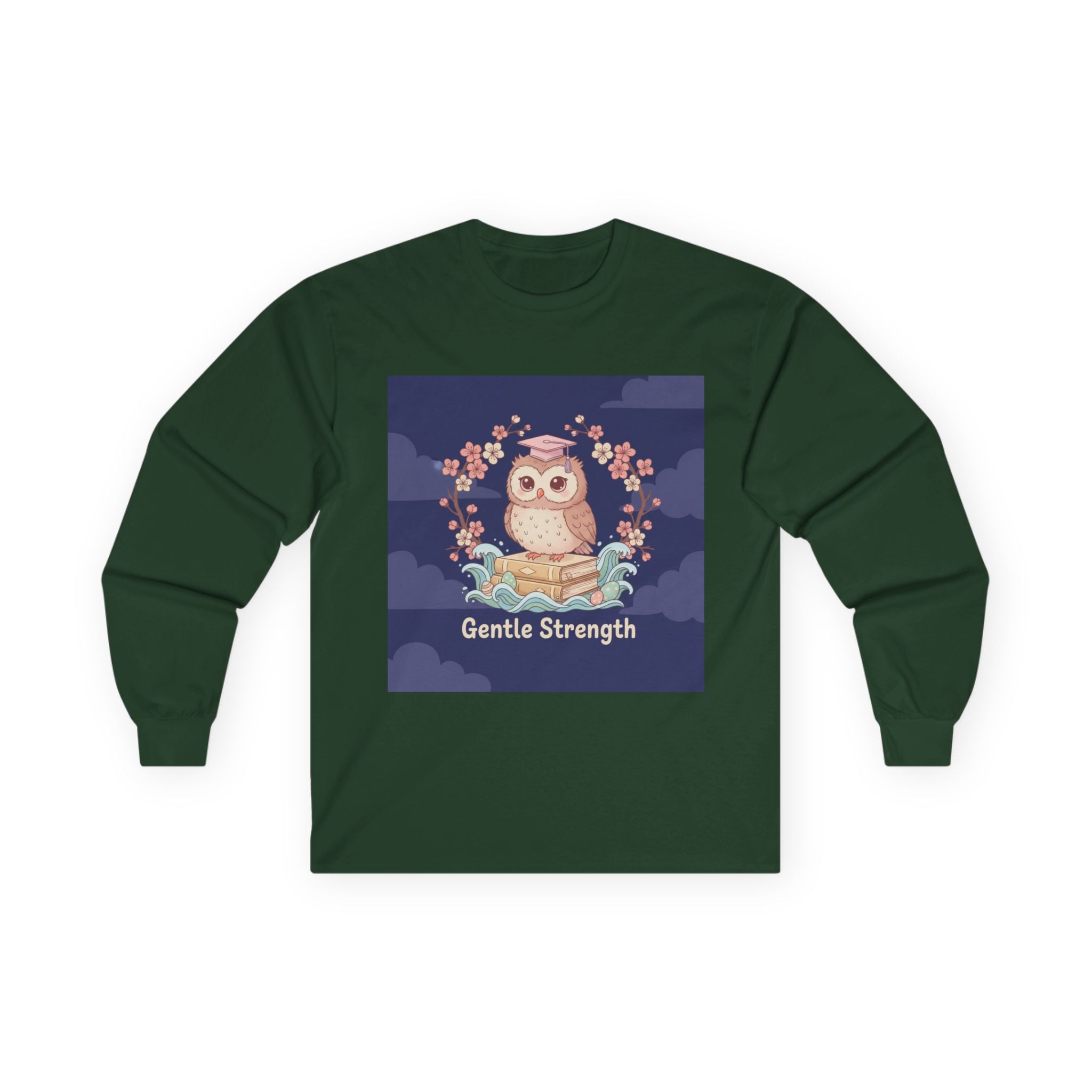 Owl Long Sleeve Tee – Gentle Strength