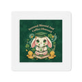 Rabbit Die-Cut Magnet – Stressed Blessed and Coffee Obsessed