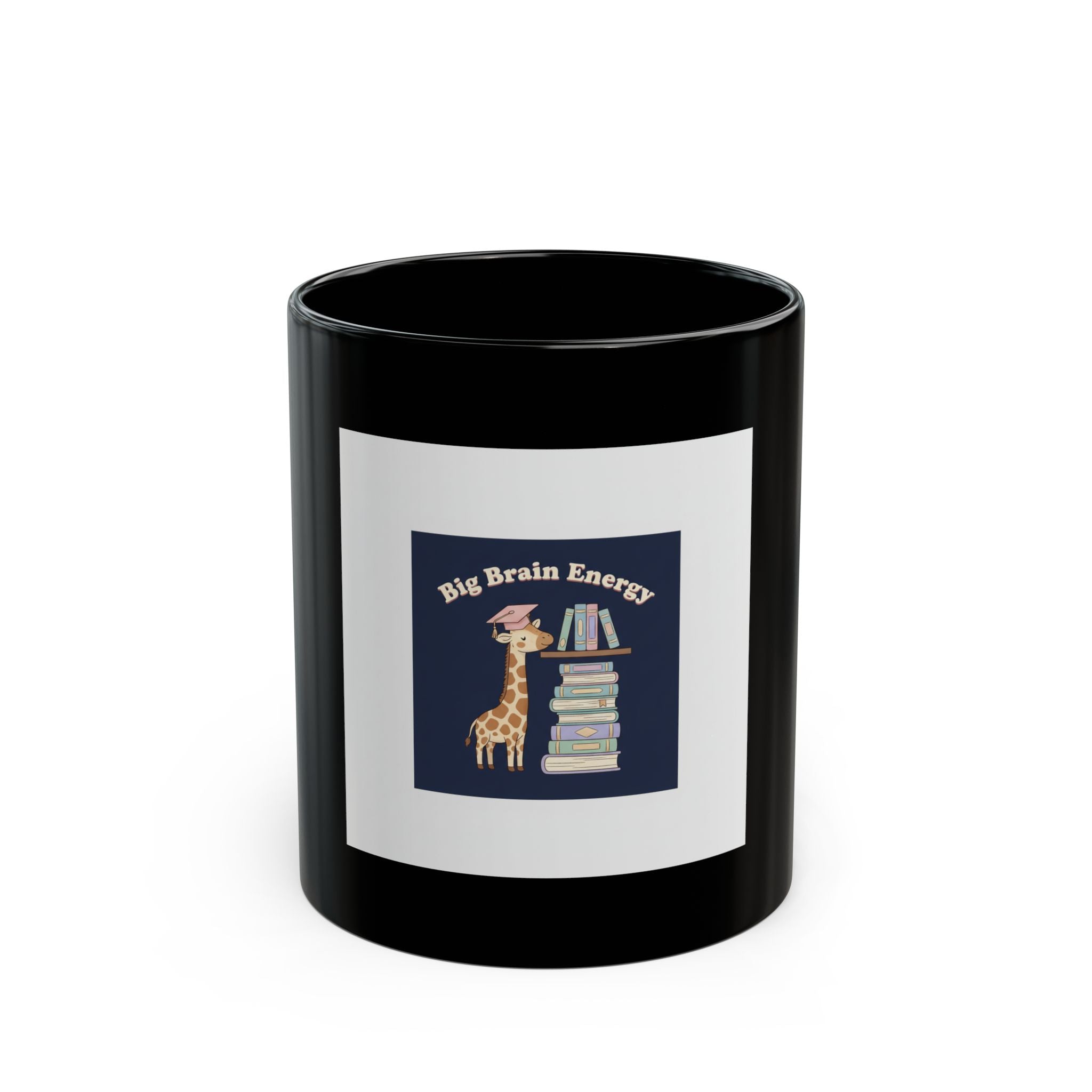 Bunny Black Mug 11oz – Big Brain Energy