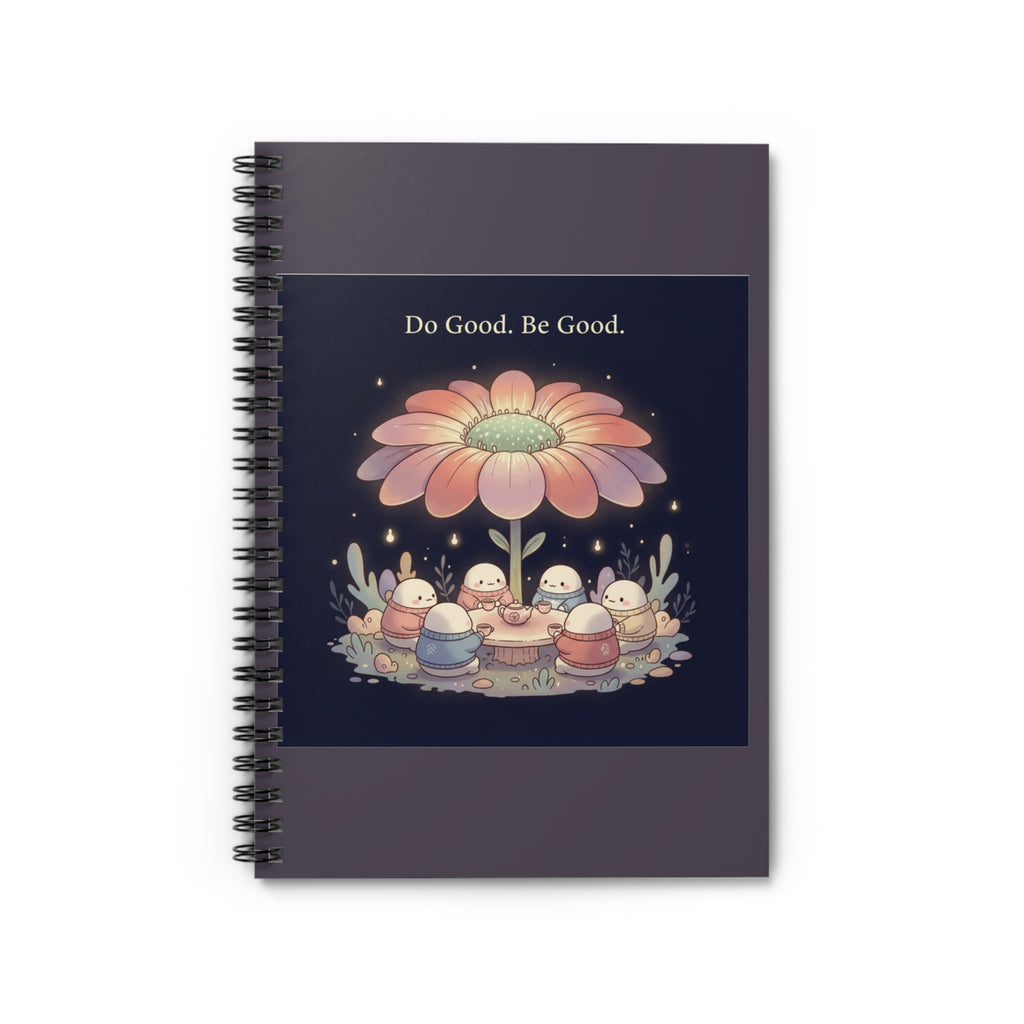 Tiny Chibi Creatures Spiral Notebook – Do Good Be Good