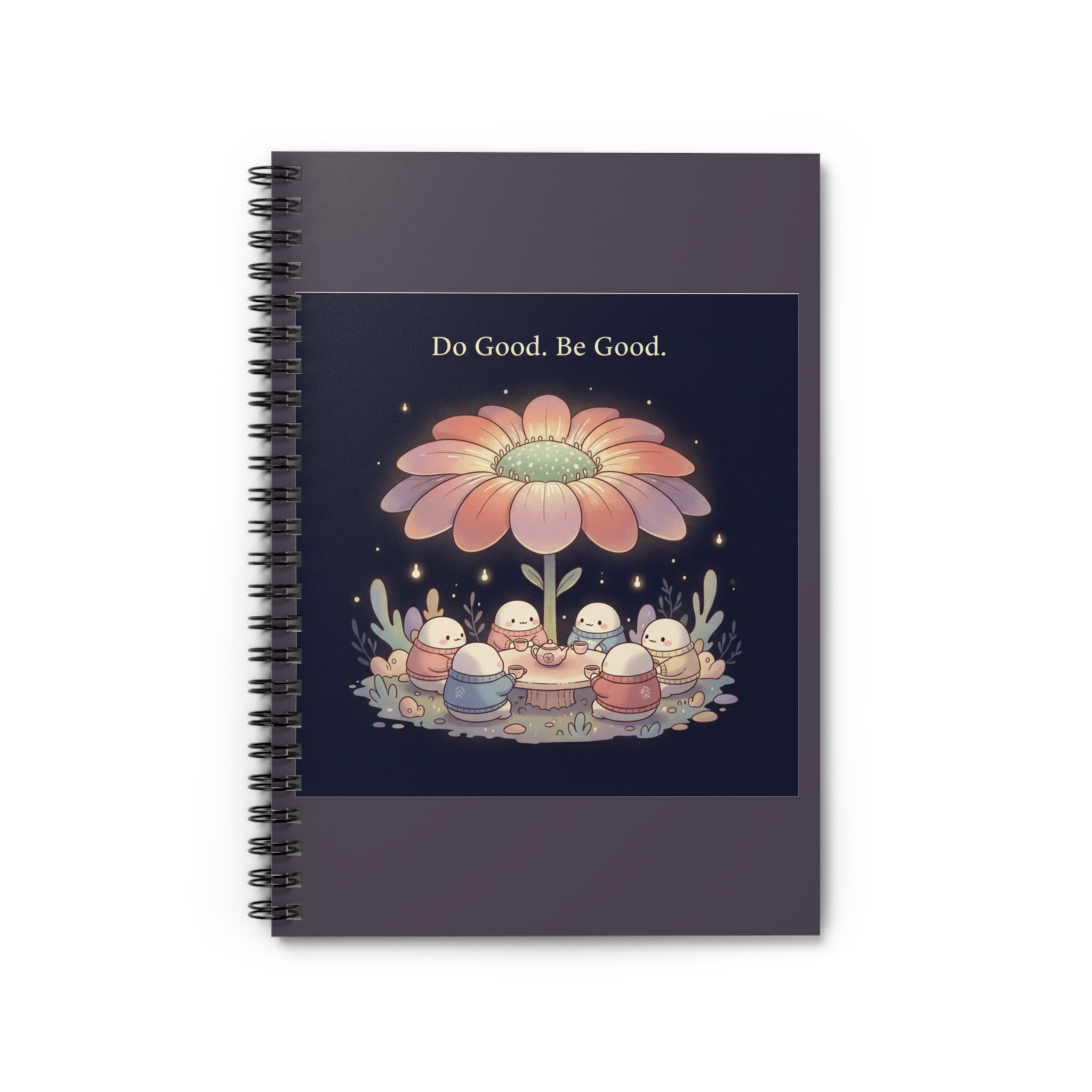 Tiny Chibi Creatures Spiral Notebook – Do Good Be Good