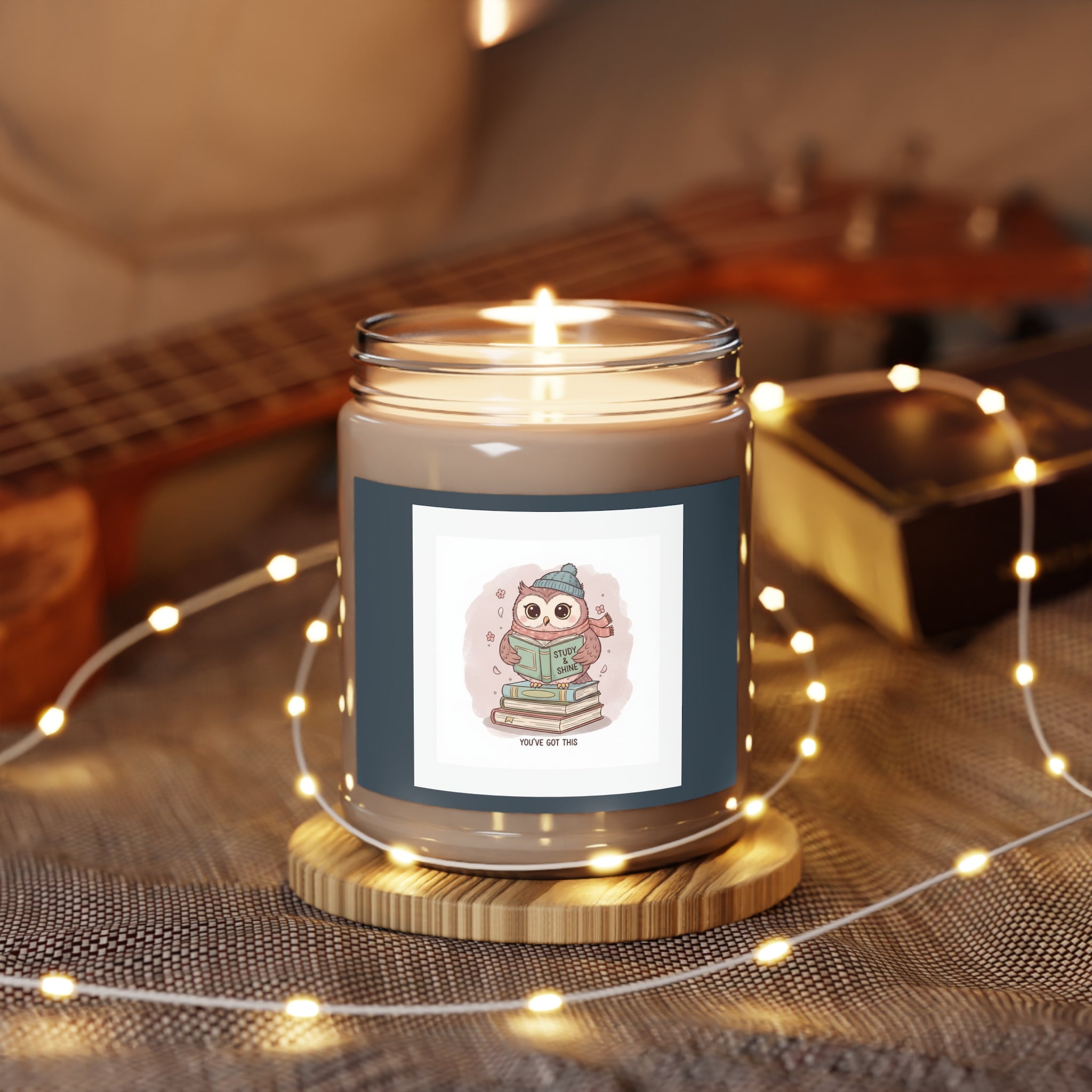 Owl Scented Candle – Bloom at Your Own Pace