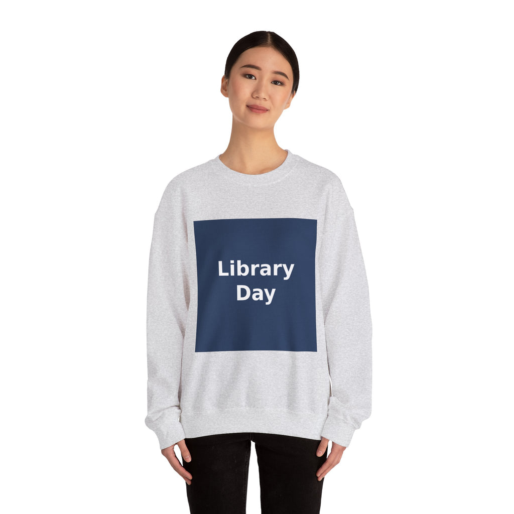 "Library Day" Black Cat Crewneck | College Girl Gift | Fashion | KayKay Classics