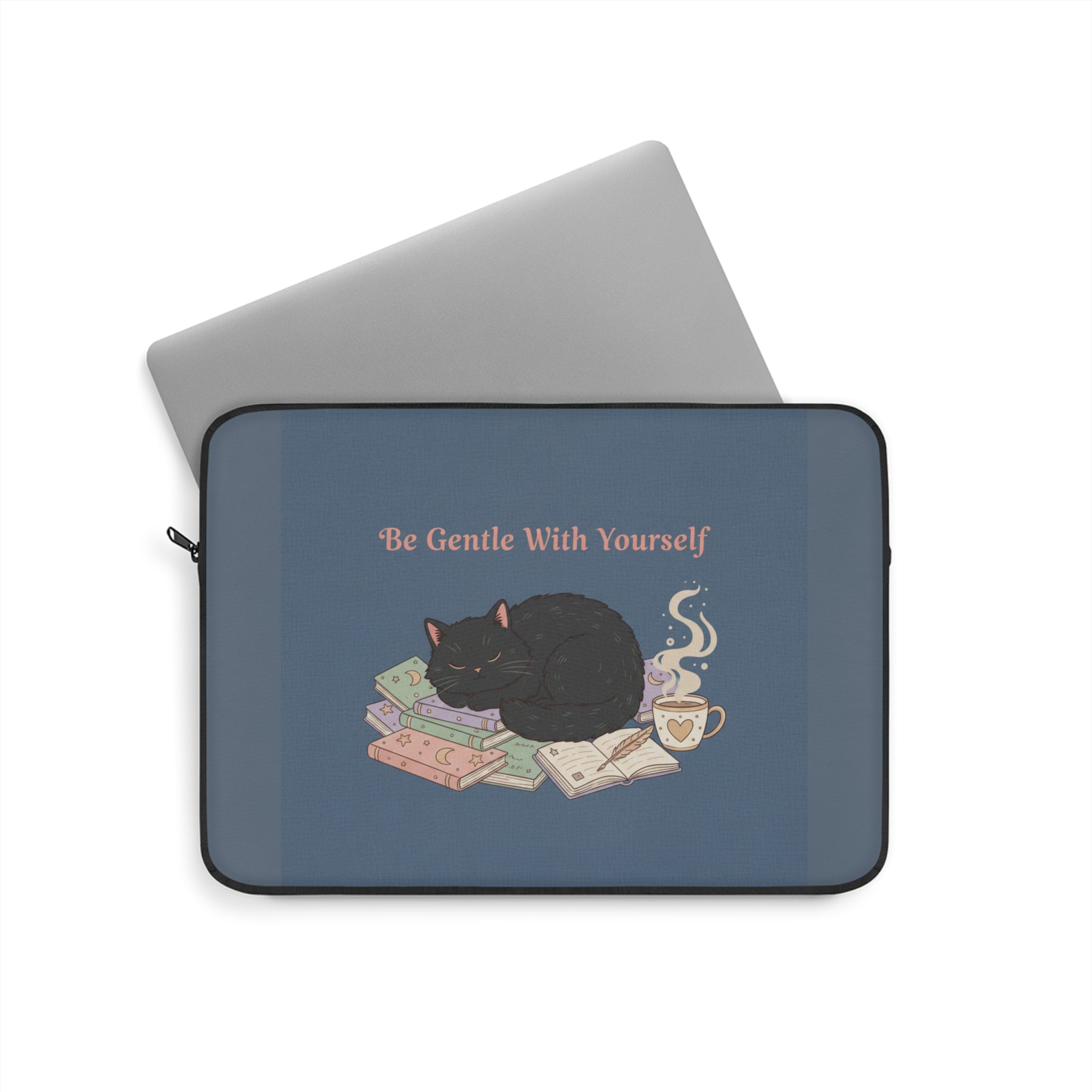 Black Cat Laptop Sleeve – Be Gentle With Yourself