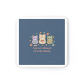 Cats With Glasses Cork Coaster – You Are Allowed to Grow Slowly