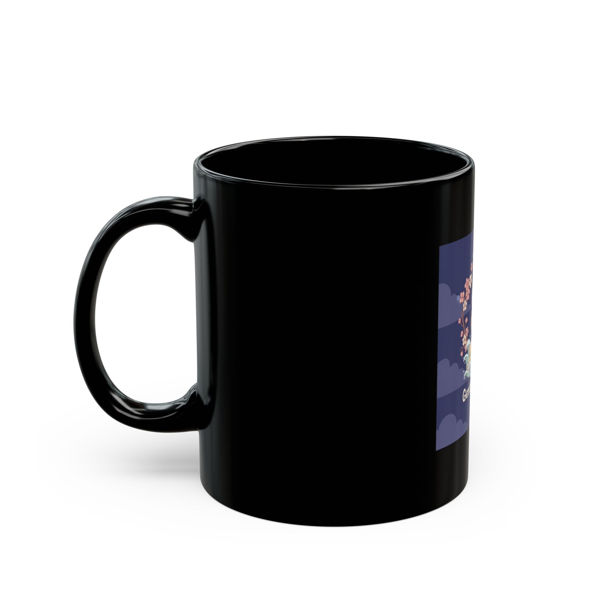 Owl Black Mug 11oz – Gentle Strength