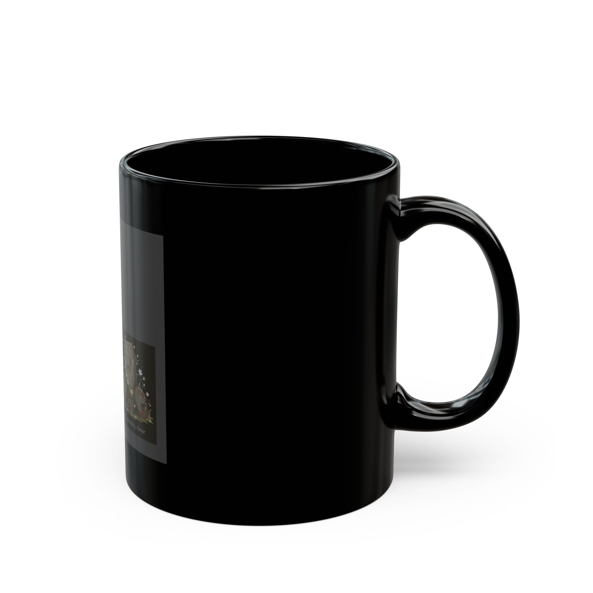 Fe, Esperanza, Amor Black Mug 11oz