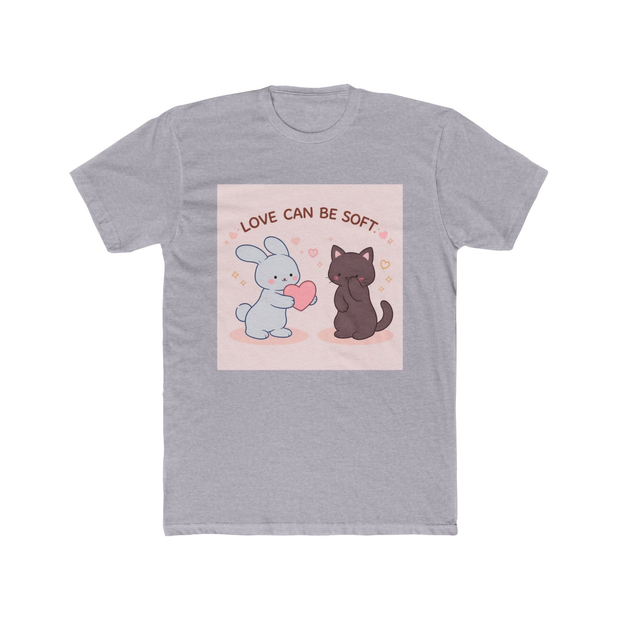 LOVE CAN BE SOFT Rabbit, cat Unisex Tee