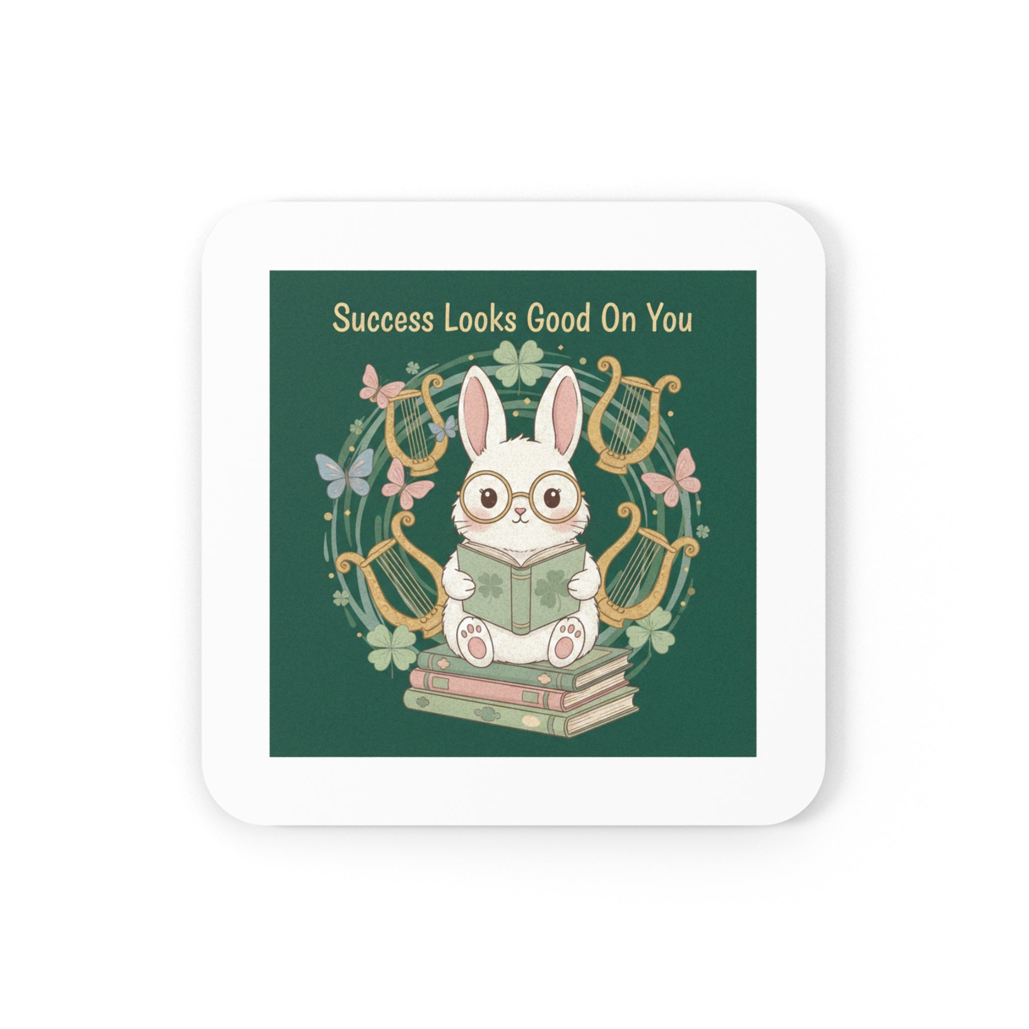 Butterflies Cork Coaster – Success Looks Good on You