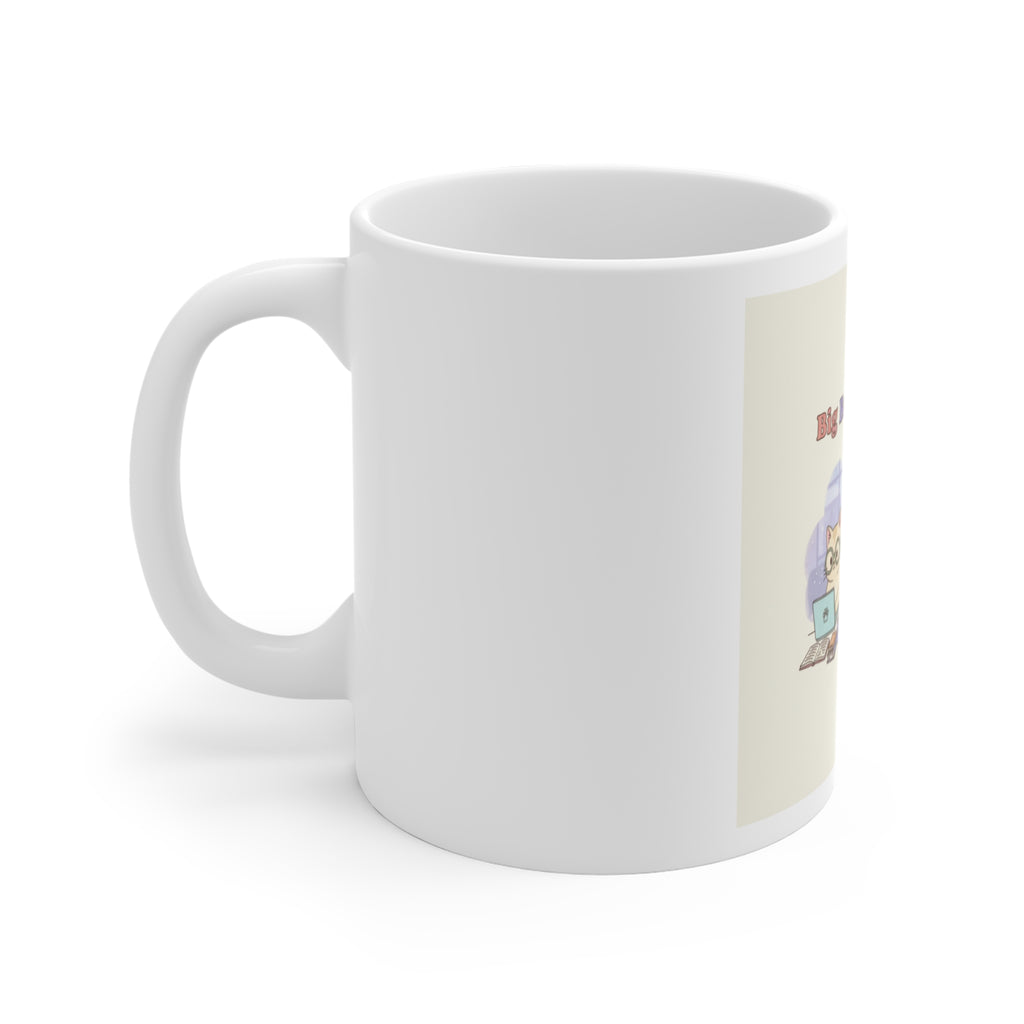 Big Brain Energy Cats Mug 11oz