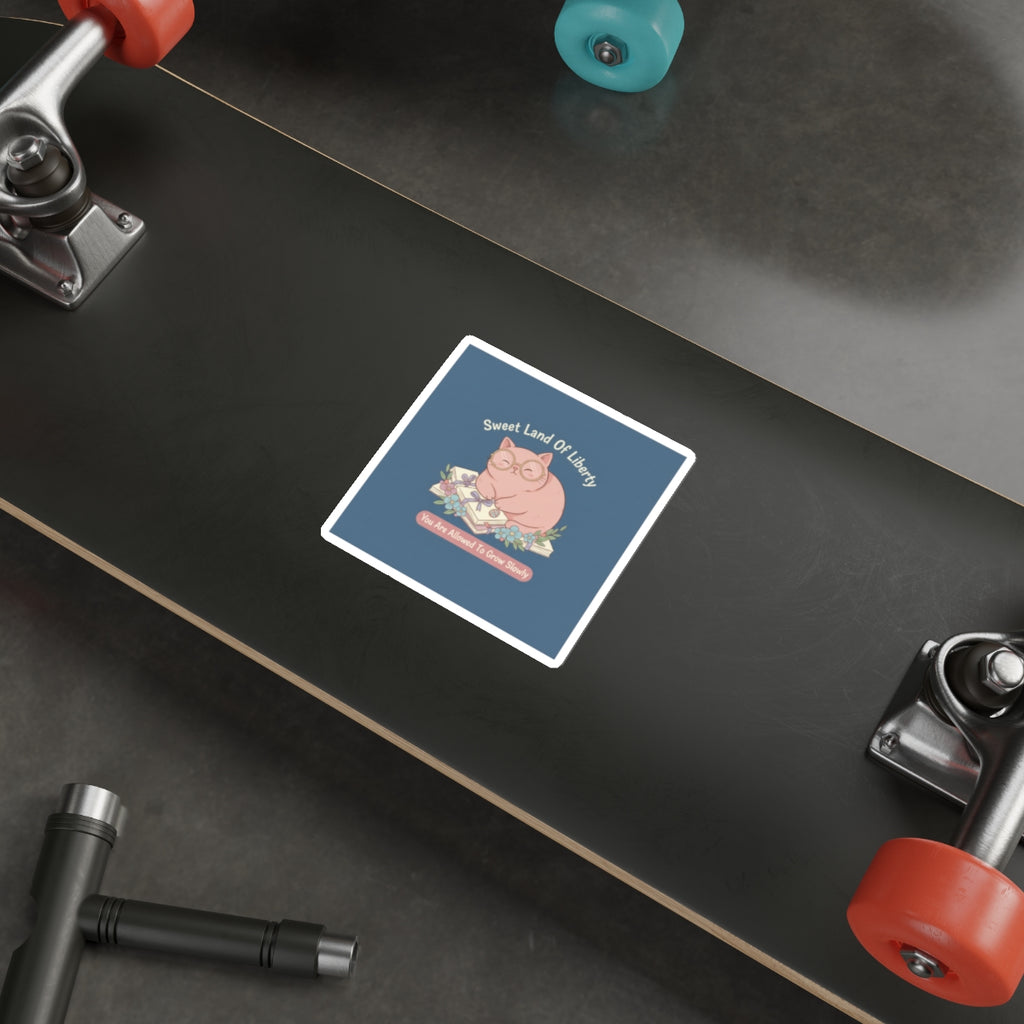 Cat Die-Cut Sticker – Sweet Land of Liberty