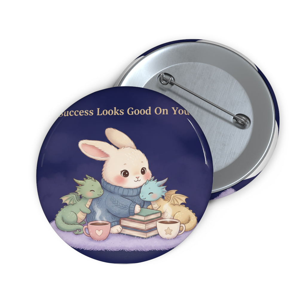 Bunny Pin Button – Success Looks Good on You