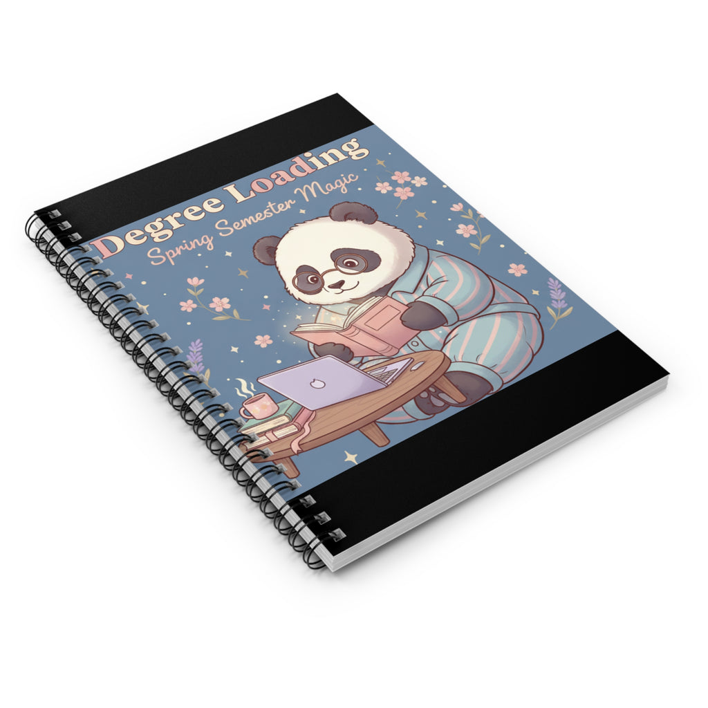 Panda Spiral Notebook – Degree Loading Spring Semester Magic
