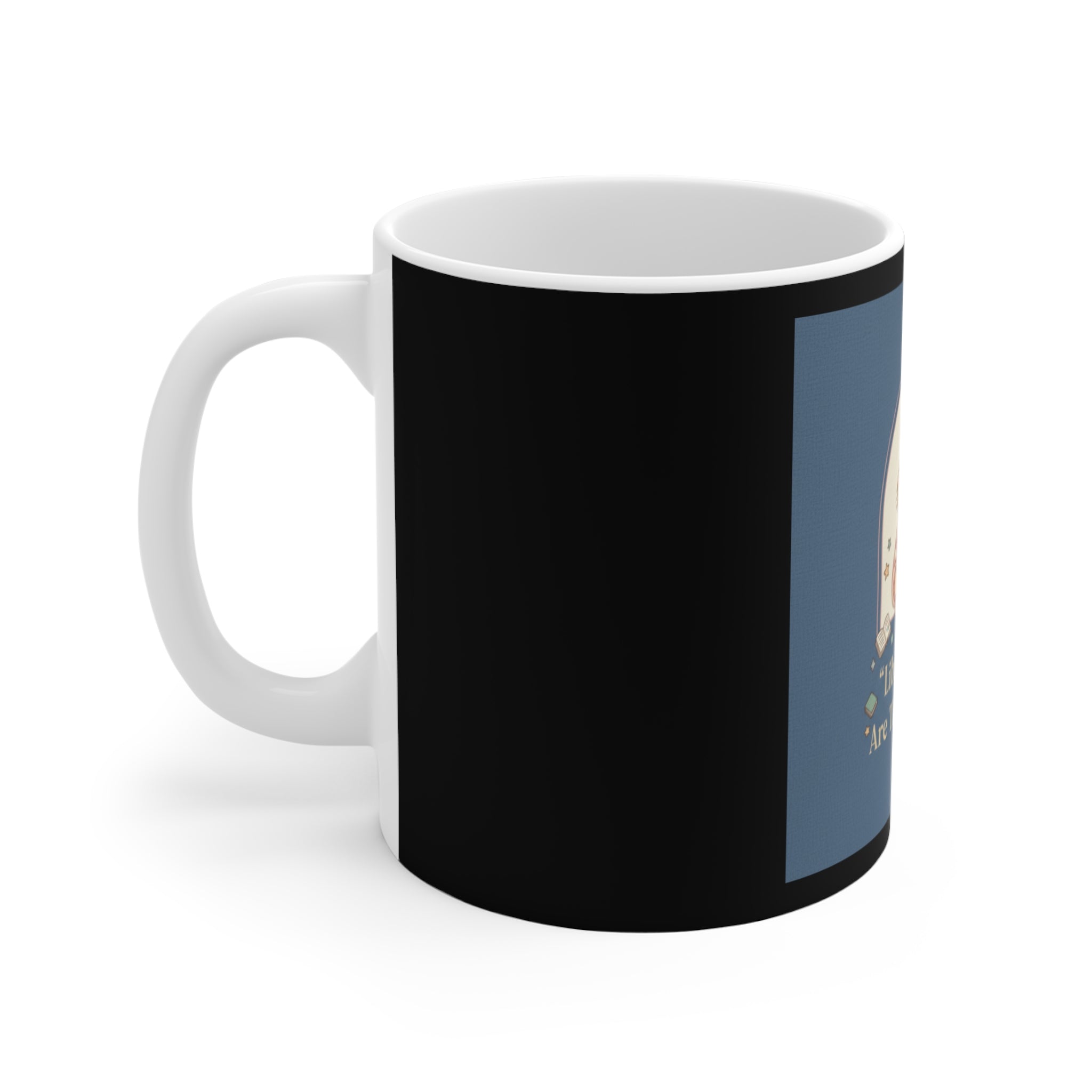 Cat Mug 11oz – Library Days Are the Best Days