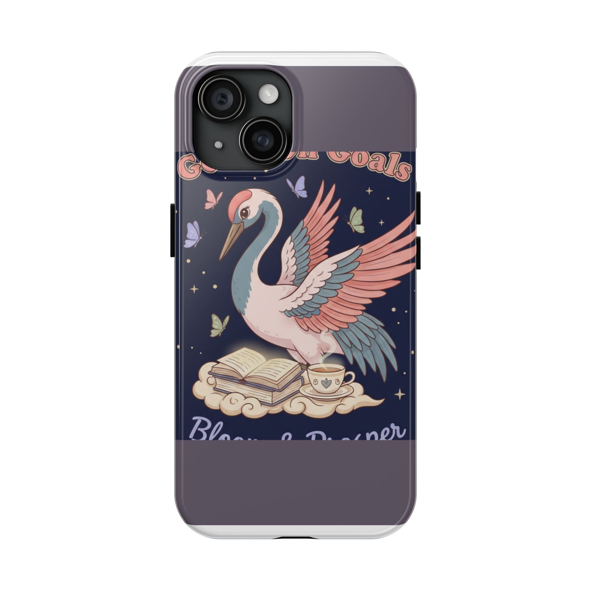 Crane Tough Phone Case – Goals on Goals Bloom Prosper