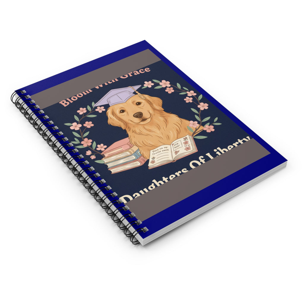 Golden Retriever Spiral Notebook – Bloom With Grace