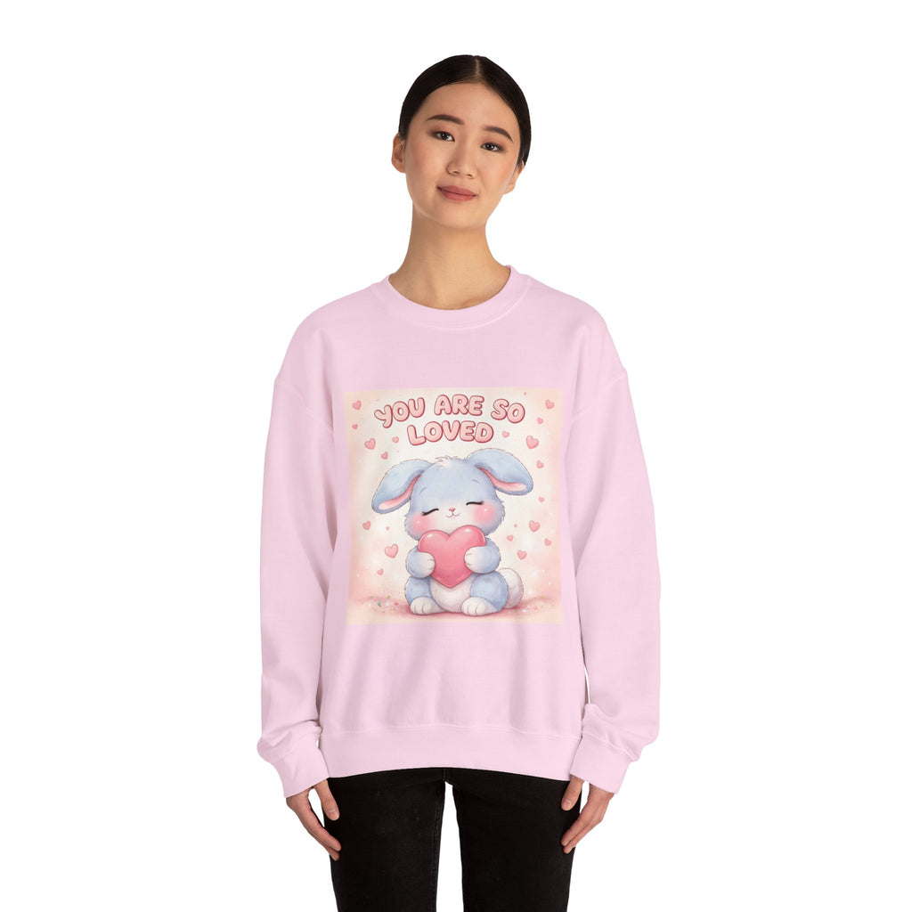 "YOU ARE SO LOVED" Black Cat Crewneck | College Girl Gift | Fashion | KayKay Classics