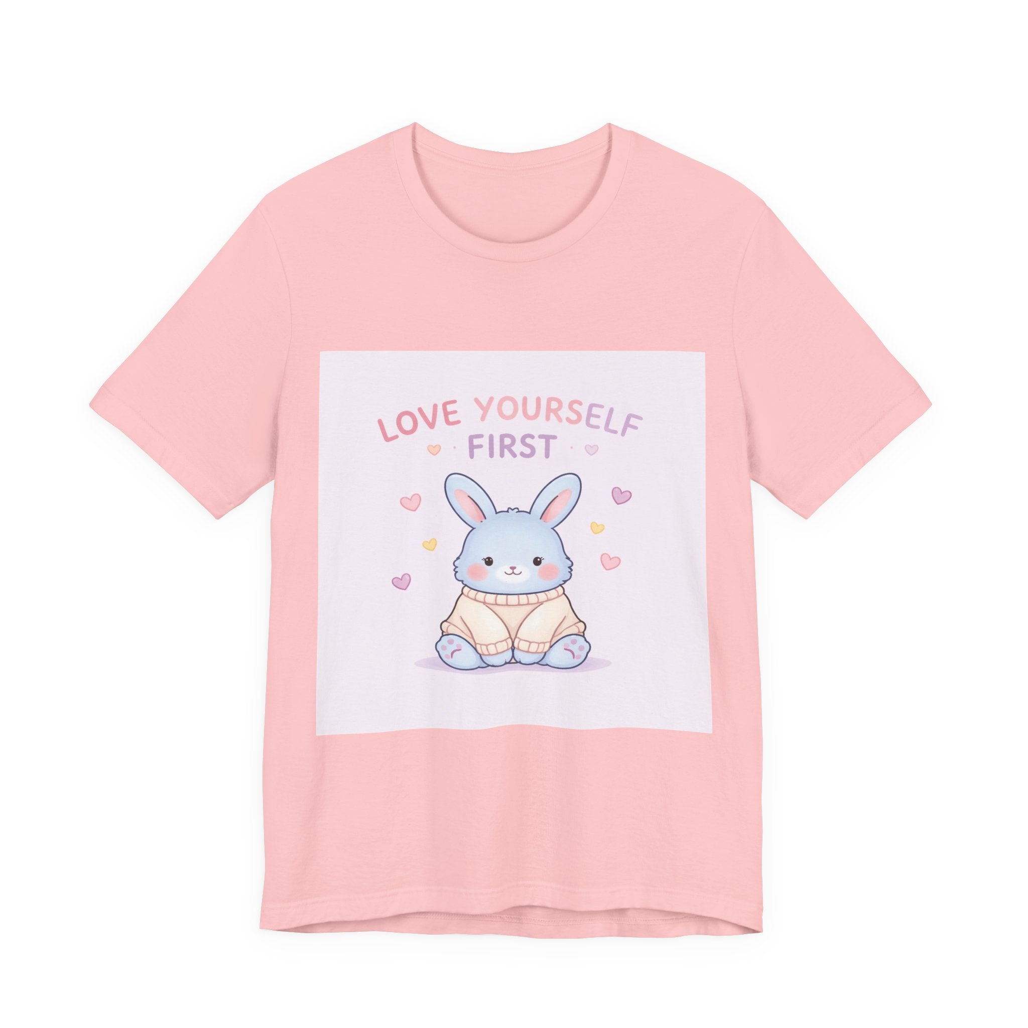 "LOVE YOURSELF FIRST" Black Cat Women Tee | College Girl Gift | Fashion | KayKay Classics