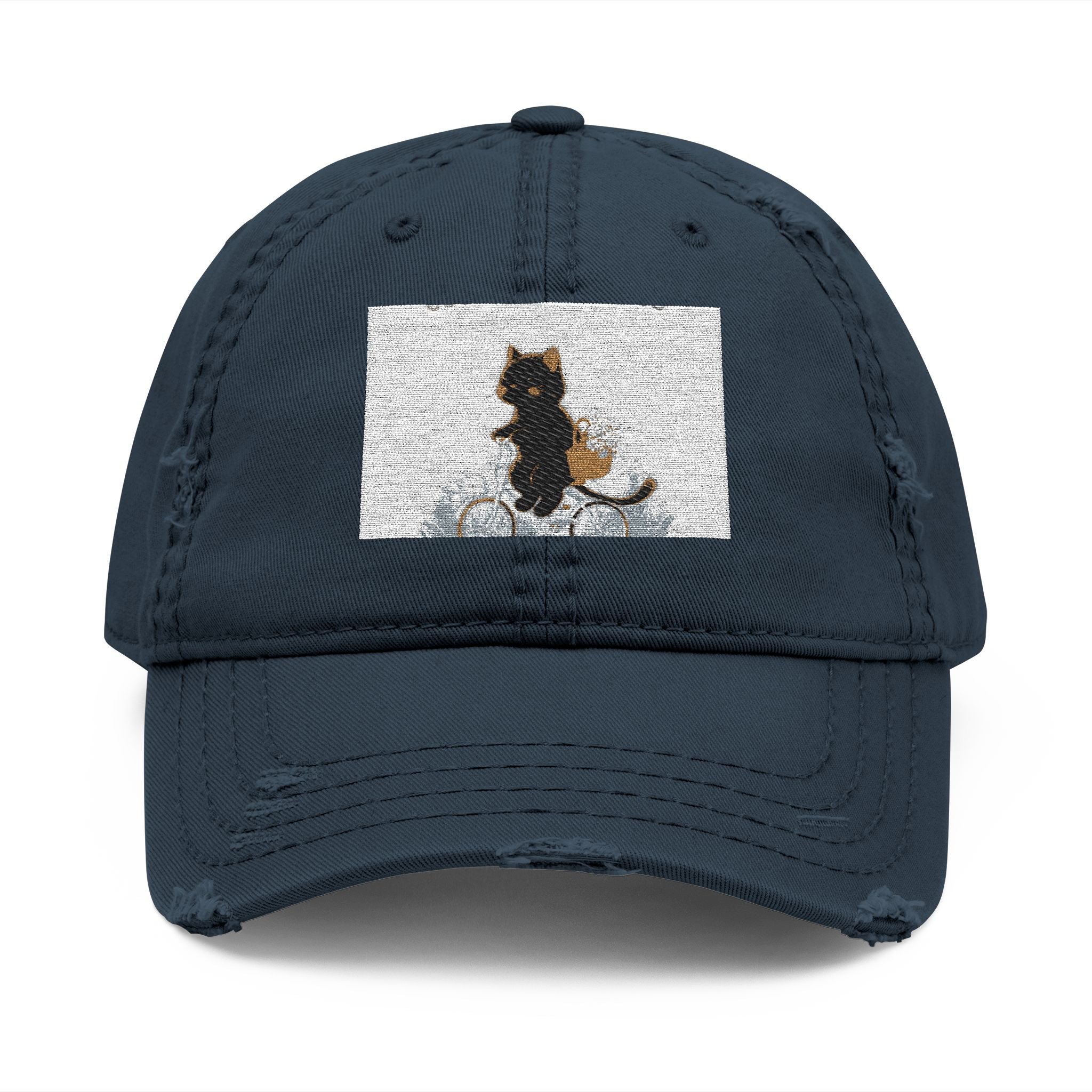 "JUST KEEP GOING" Black Cat Dad Hat | College Girl Gift | Fashion | KayKay Classics