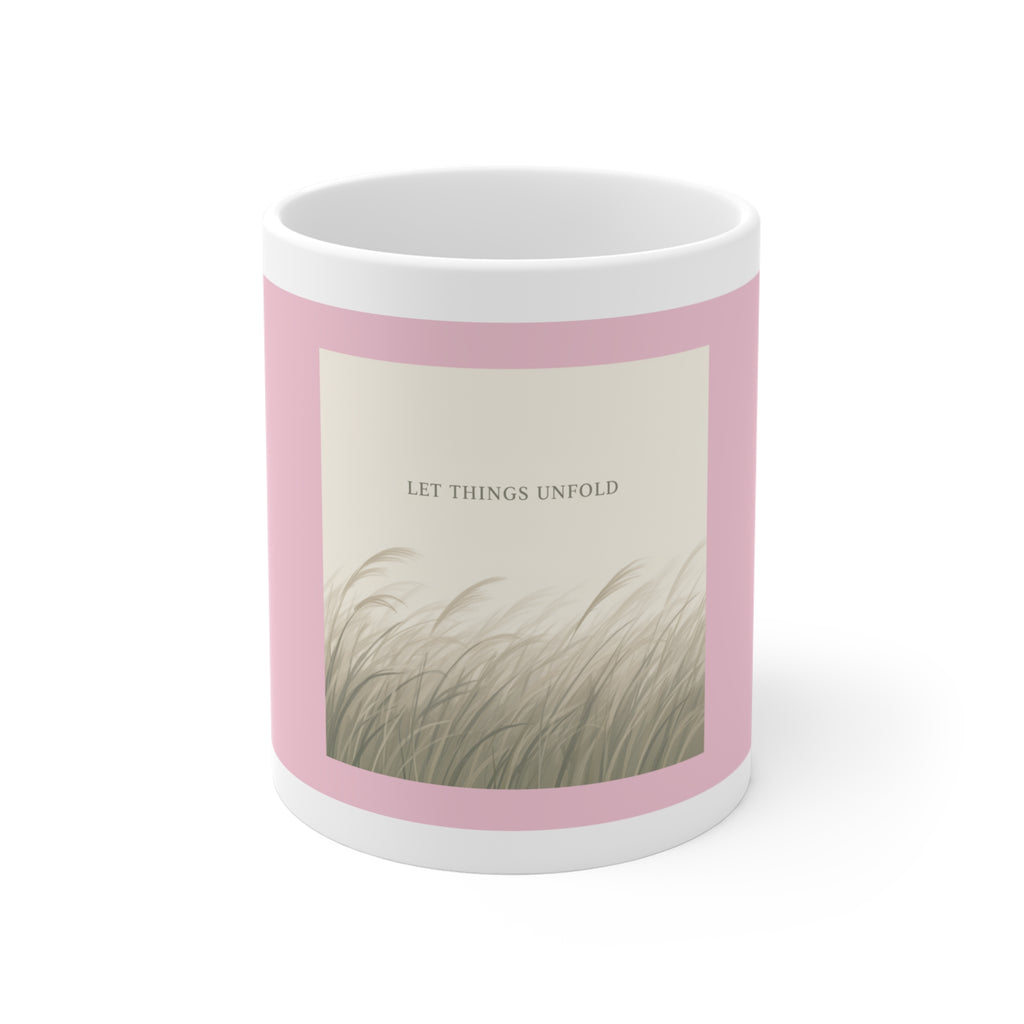 "LET THINGS UNFOLD" Black Cat Mug | College Girl Gift | Fashion | KayKay Classics