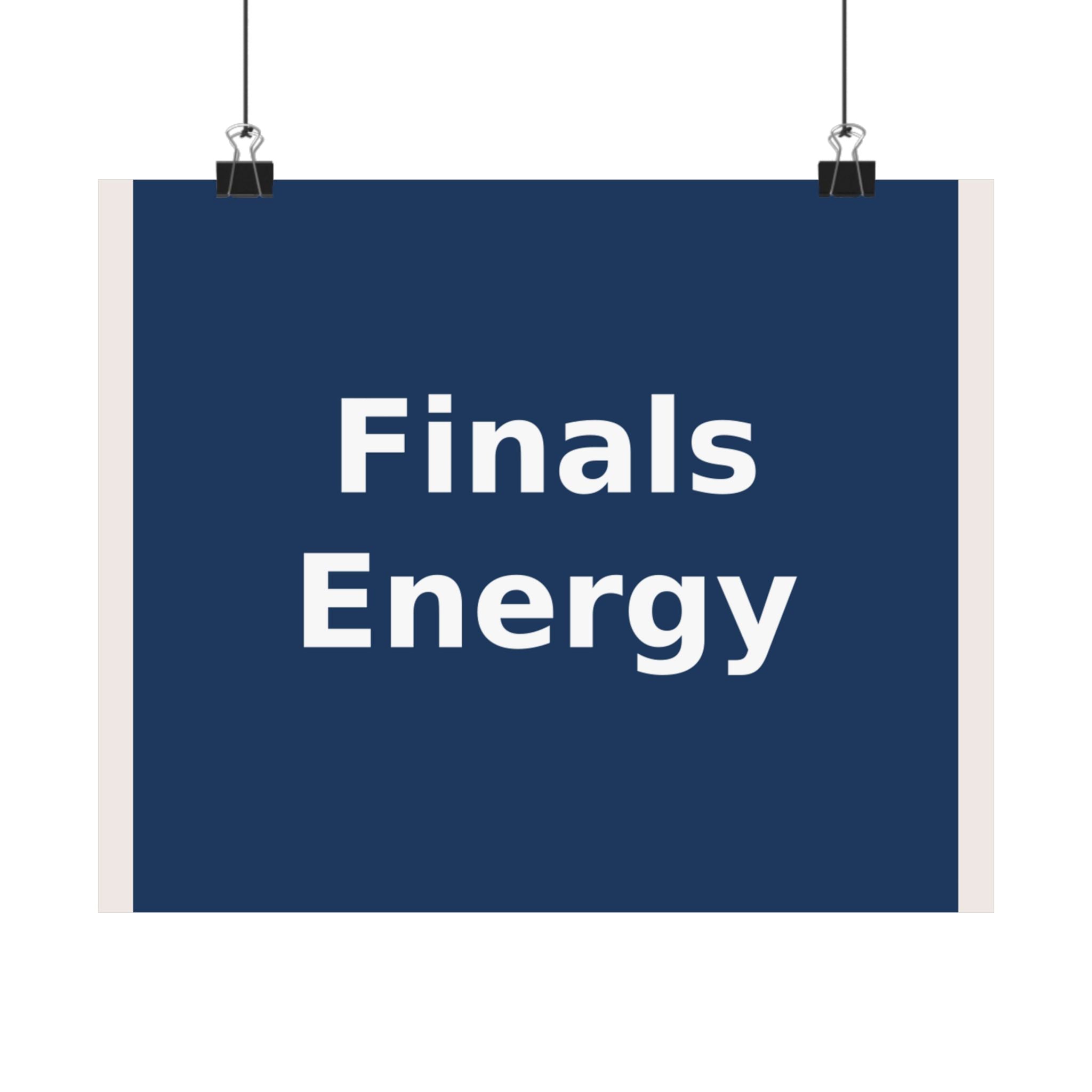 "Finals Energy" Black Cat Poster | Trendy Gift for Her | Lifestyle | KayKay Classics