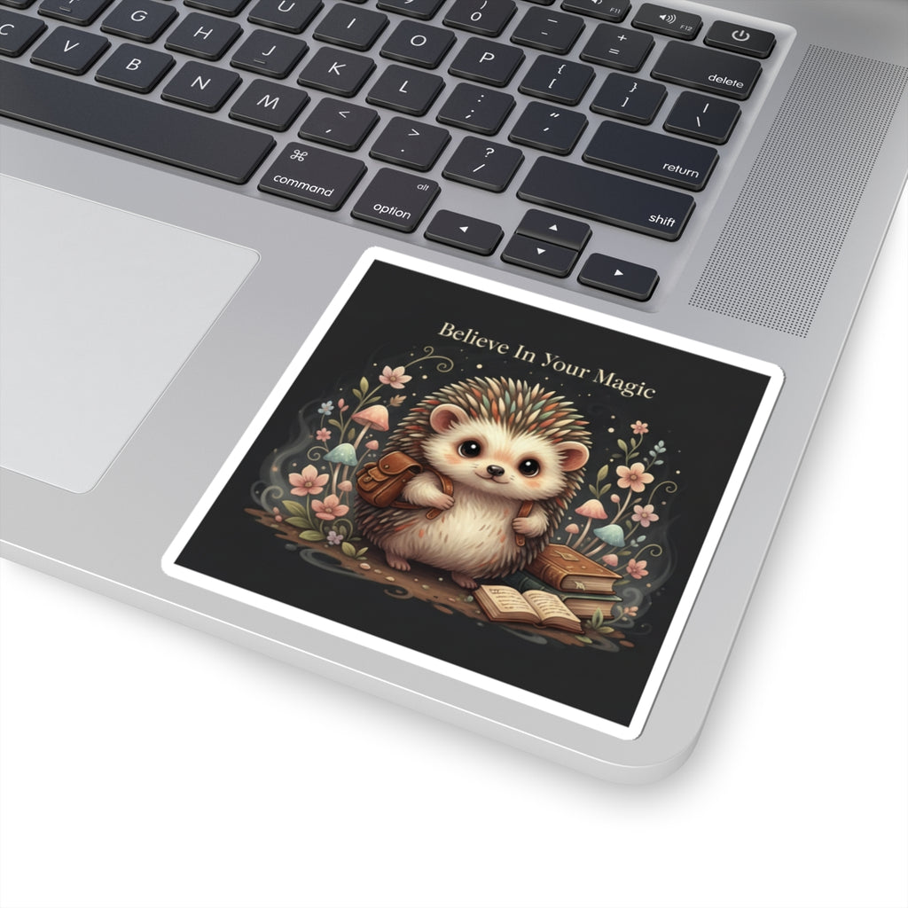 Hedgehog Kiss-Cut Sticker – Believe in Your Magic